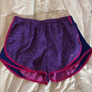 Nike Women's Athletic Shorts in Purple and Pink